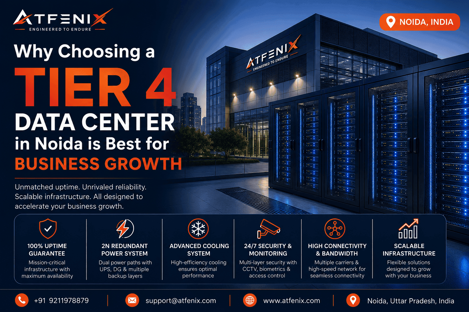 Why Choosing a Tier 4 Data Center in Noida is Best for Business Growth